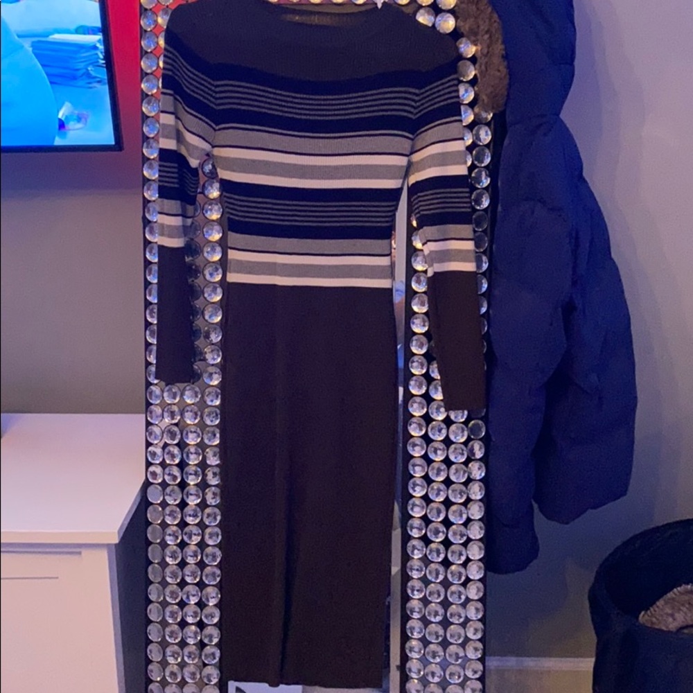 Long olive color dress